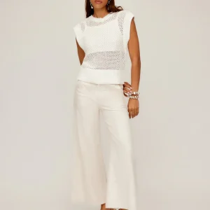 Carly Sleeveless Crochet Top