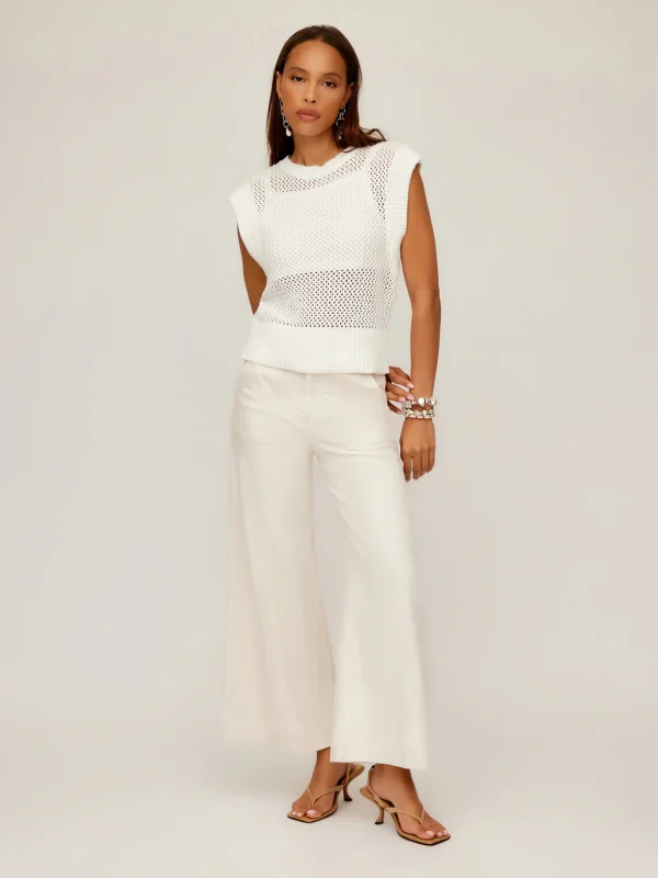Carly Sleeveless Crochet Top