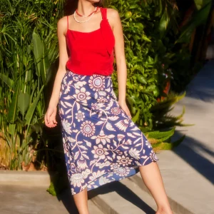 Mia Bias Midi Skirt